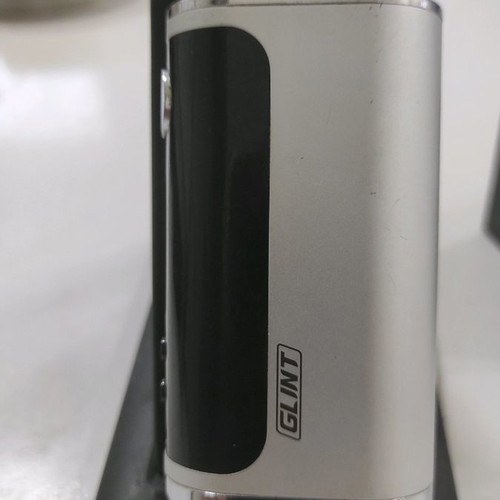 Glint Box Mod 75W 18650 By Aspire used, black silver