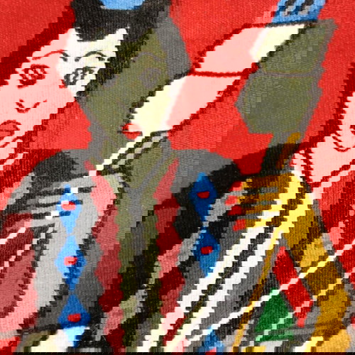 Παλιό υφαντό χαλάκι μεταχειρισμένο με μικρή φθορά