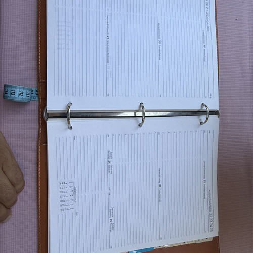 Arte & Cuoio Italian leather A4 organizer binder