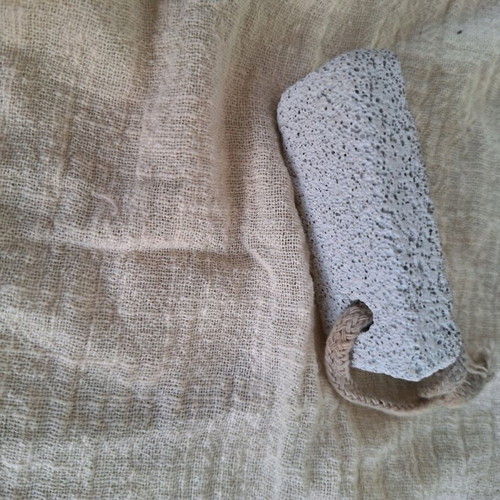 White pumice stone like new for heel scrubbing