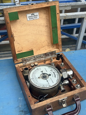 Pi-Meter Lehmann & Michels Hamburg-Altona vintage βιομηχανικό όργανο μεταχειρισμένο