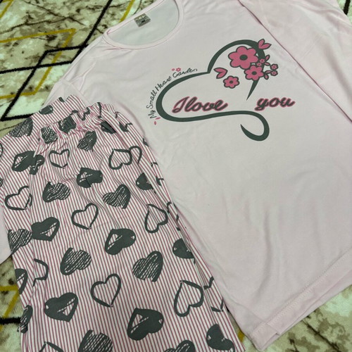 Pajama set Large new, white and pink