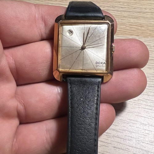 Vintage DOXA Grafic men's wristwatch used, mechanical with date