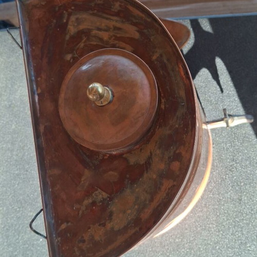 Copper tap used, vintage, old 1900, 29 centimeters