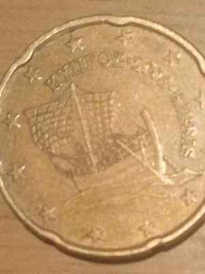 Νόμισμα 20 λεπτά Κύπρος 2008