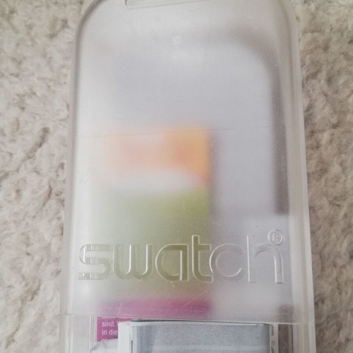 Swatch watch box used with documents