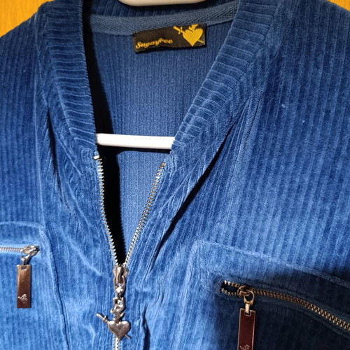 SugarFree one-piece blue jumpsuit like new, size S