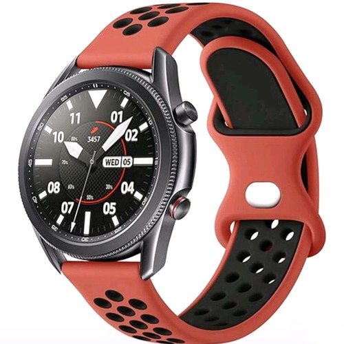 Silicone watch strap 22mm new, red