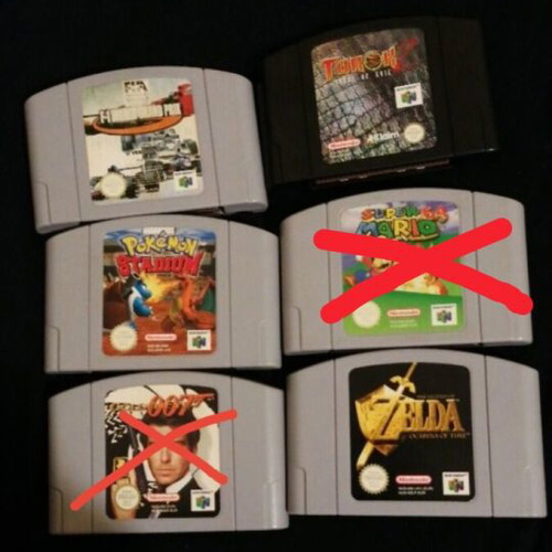 Nintendo 64 games used, pack of 4