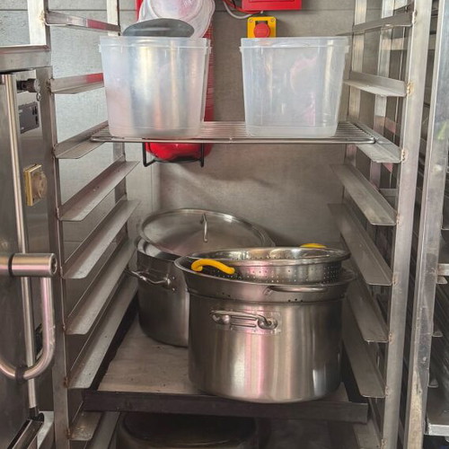 Stainless Steel Professional Trolley for Trays GN with Wheels