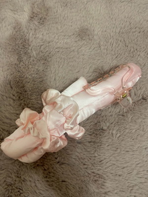 Curl set new, pink with hair elastics and glammer
