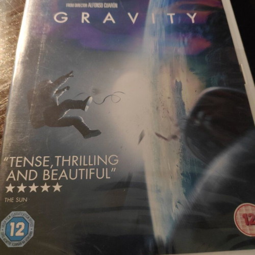 Gravity DVD new, sci-fi movie with English subtitles