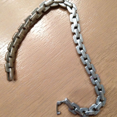 Men's chain bracelet stainless steel 20.5 cm like new