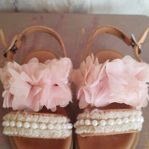 Girls' sandals used size 23 pink anatomical