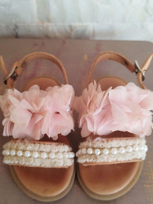 Girls' sandals used size 23 pink anatomical