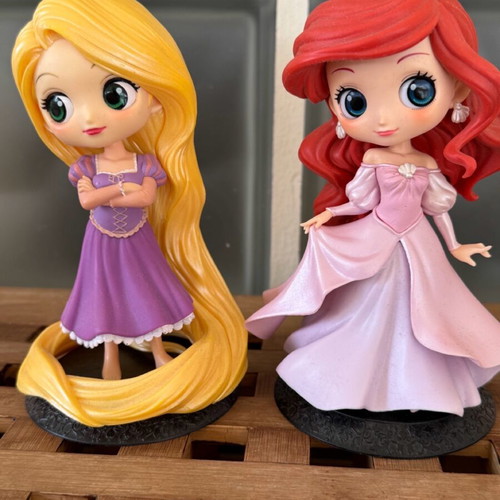 Banpresto Disney figures Rapunzel & Ariel used