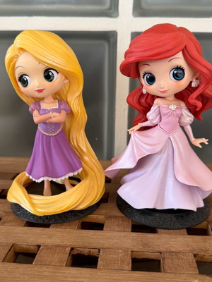 Banpresto Disney figures Rapunzel & Ariel used