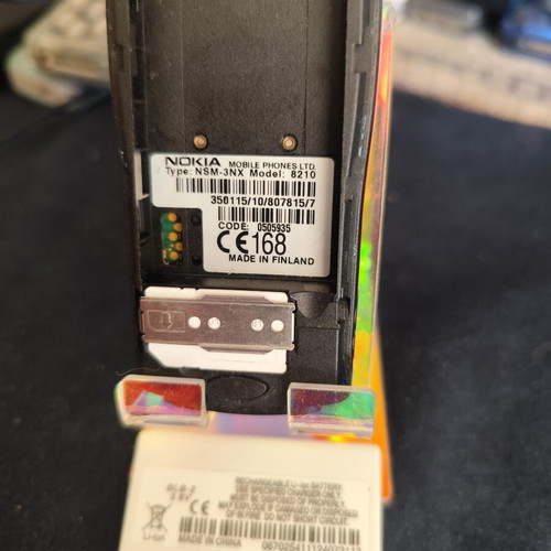 Nokia 8210 vintage mobile phone used, new battery
