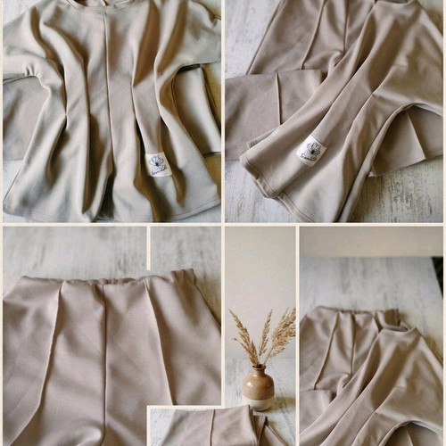 Sporty elegant women's set new in mocha and cafe latte colors