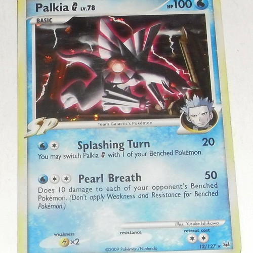 Pokemon Holo Palkia 12/127 card used from Platinum set