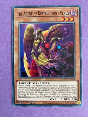 Yu-Gi-Oh! The Agent of Destruction – Venus card like new