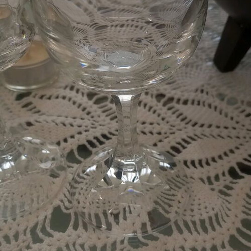 Echt Bleikristall Germany crystal wine glasses new, set of 2