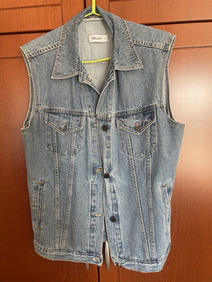 Sac and Co denim sleeveless vest like new