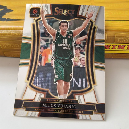 Milos Vujanic Panathinaikos Premier lvl Silver Panini Select Euroleague card 2025-26