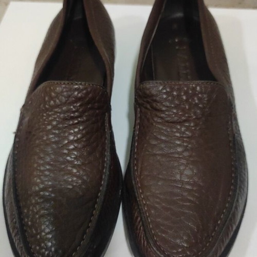 Bally leather moccasins, brown, size 35.5