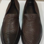 Bally leather moccasins, brown, size 35.5