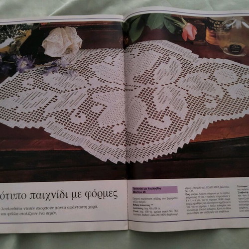 Diana vintage magazines used with embroidery and knitting ideas