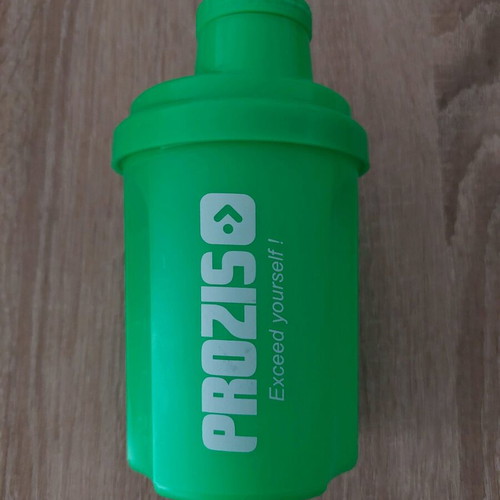 Prozis protein shaker like new, 400ml green with measuring cap