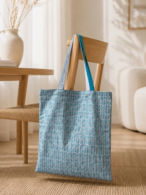 Uriage Fabric Beach Bag new, 42×40 cm, blue shoulder style