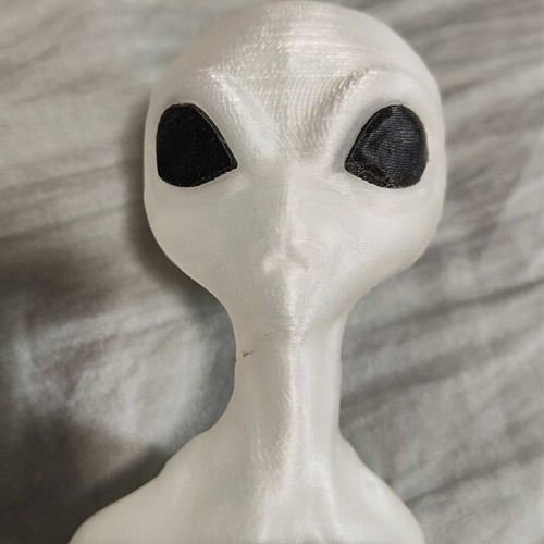 Φιγούρα UFO-Alien φωσφοριζέ, κατασκευασμένη με 3d εκτυπωτή, σαν καινούργια
