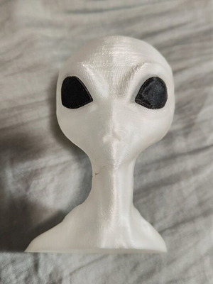Φιγούρα UFO-Alien φωσφοριζέ, κατασκευασμένη με 3d εκτυπωτή, σαν καινούργια