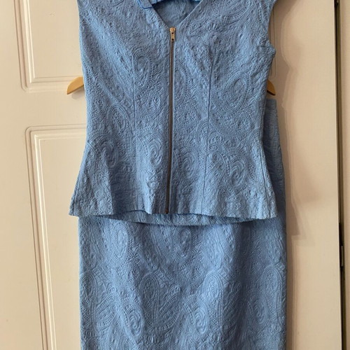 BSB women's set like new, sky blue top and skirt