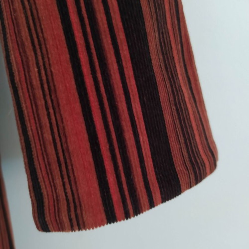 Handmade striped corduroy autumn coat like new, size S
