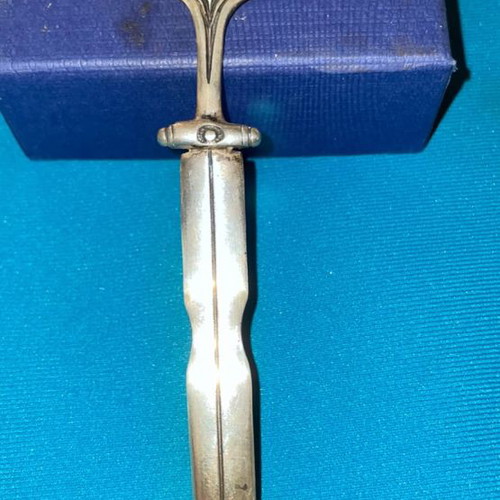 Silver small letter opener new, double-sided sword shape