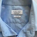 Zara men's shirt slim fit blue like new, size S