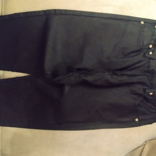 Waxed black pants slim fit like new