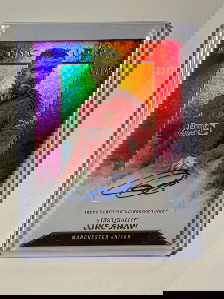 2023-24 Topps Inception UEFA C.C. Luke Shaw Star Quality Autograph Pink 13/75