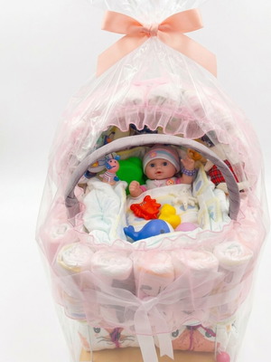 Diaper cart with toys new