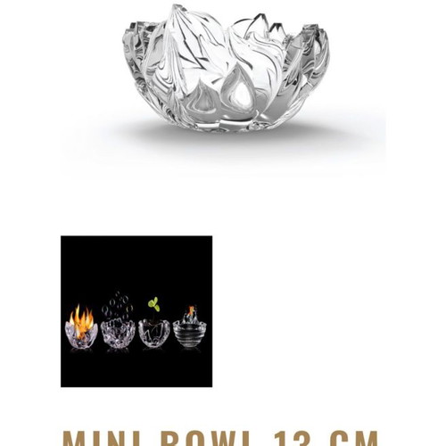 Small Rogaska Four Elements "Fire" bowl new, full lead crystal