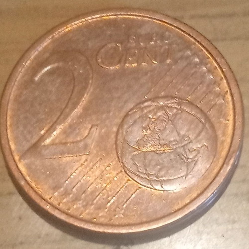 2 cents 2002 like new, minted in Germany