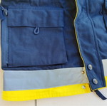 Il MONDO work jacket yellow/dark blue new with reflective strips