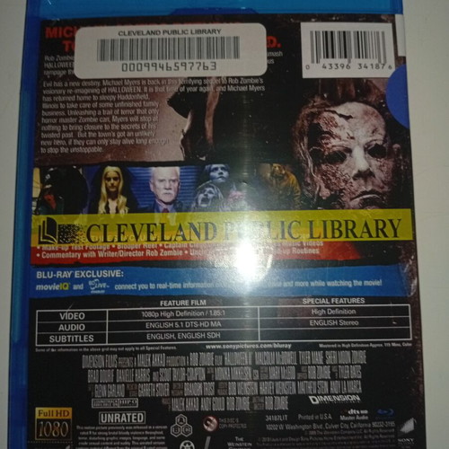 Halloween 2 Blu-Ray like new, English edition with subtitles