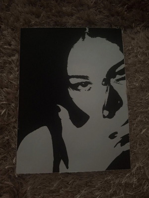 Black and white poster like new