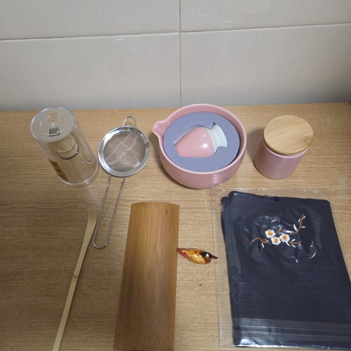 Matcha Tea Preparation Set new, ceramic and bamboo