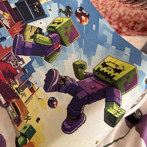 Minecraft Gaming Mousepad with Colorful Pixel Art Design