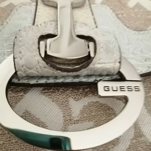 GUESS original beige crossbody bag.
